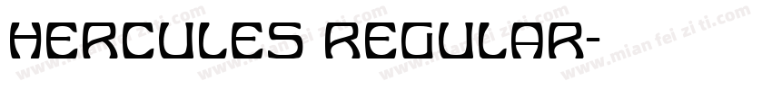 Hercules Regular字体转换
